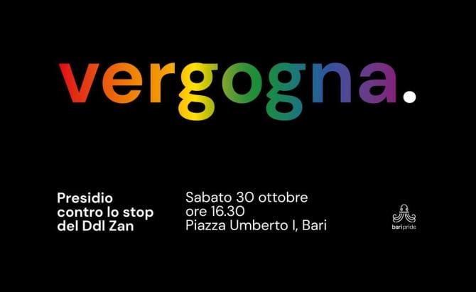 La comunità LGBTQI+ pugliese torna in piazza La comunità LGBTQI+ pugliese torna in piazza