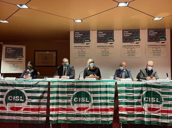 Il PNRR in “chiave Puglia” proposta dalla CISL