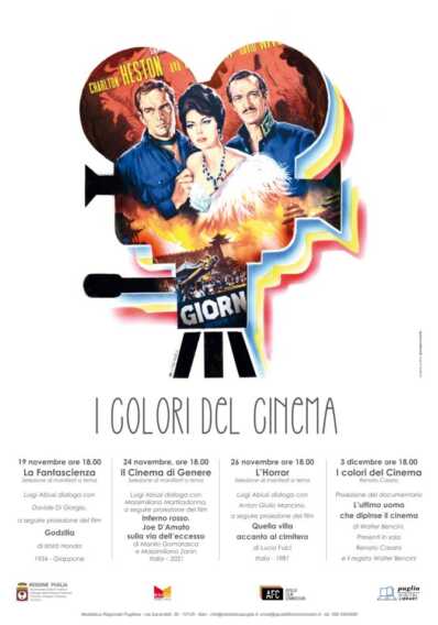 “I colori del cinema” illuminano la Mediateca Regionale Pugliese