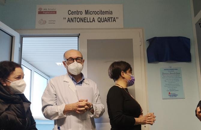 Intitolato ad Antonella Quarta il Centro di Microcitemia dell’ospedale Perrino di Brindisi
