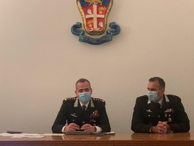 Carabinieri: «Nei primi 11 mesi del 2021 perseguiti 32mila reati»