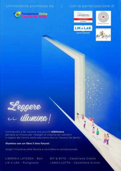 Leggere ci illumina, una biblioteca per i bambini della Fondazione de Bellis di Castellana