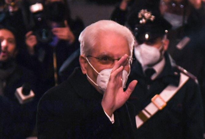 Mattarella saluta gli italiani