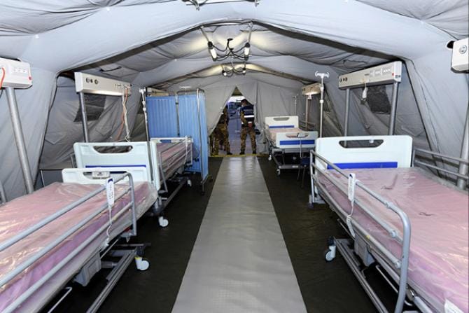Taranto, riattivato il reparto covid nel centro ospedaliero della Marina militare