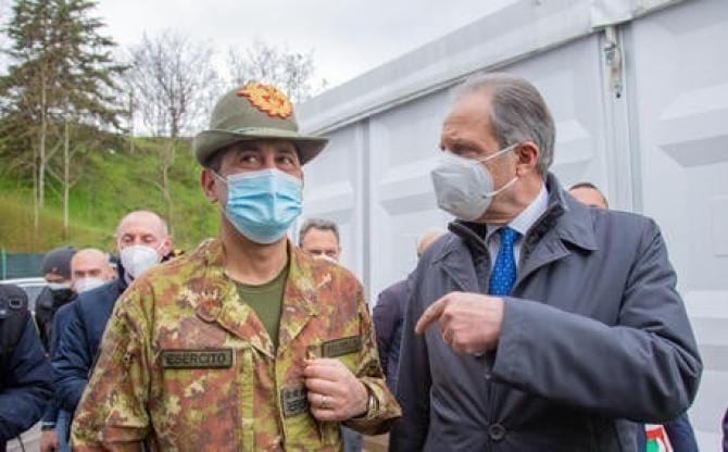 Bardi ringrazia Figliuolo:  tre team della Difesa per screening e vaccinazioni