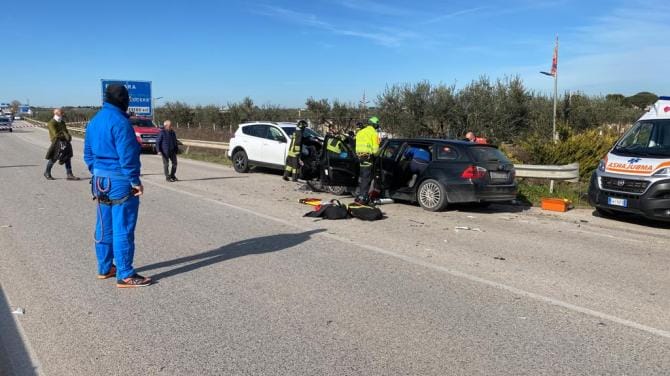 Grave incidente sulla statale 16 all’altezza di Lucera
