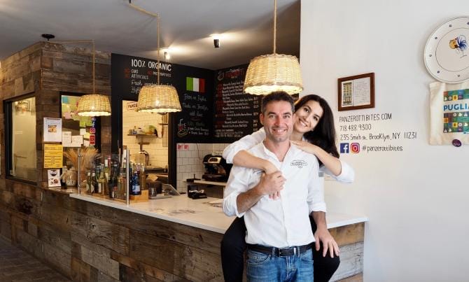 “Panzerotti bites” sotto il ponte di Brooklyn