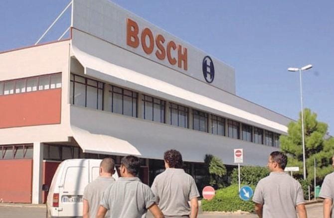 Bari,  l’appello dei sindacati per salvare il sito cittadino: «Il governo ricordi Bosch»