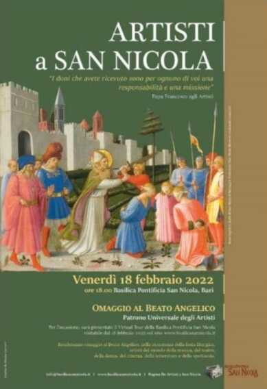 Nella Basilica di San Nicola l’omaggio al Beato Angelico, patrono universale degli artisti – VIDEO