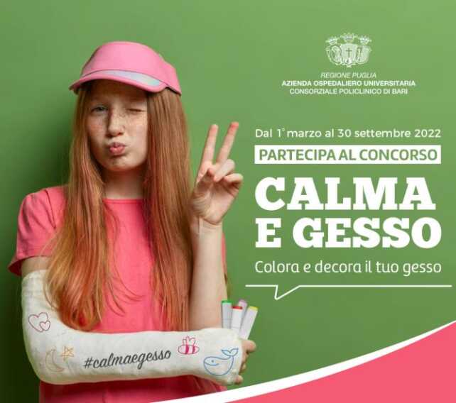 Calma e gesso: un concorso per i pazienti di ortopedia pediatrica del Giovanni XXIII