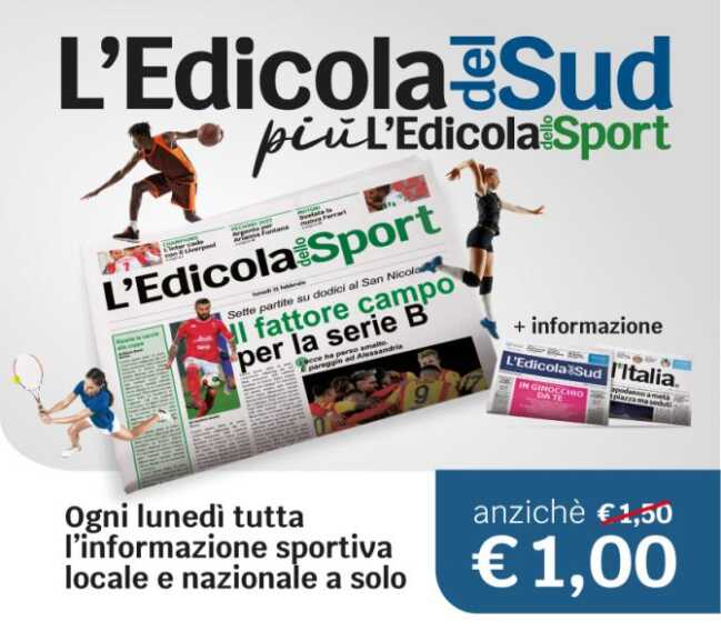 Nasce L’Edicola dello Sport: tutto lo sport di Puglia e Basilicata in 16 pagine