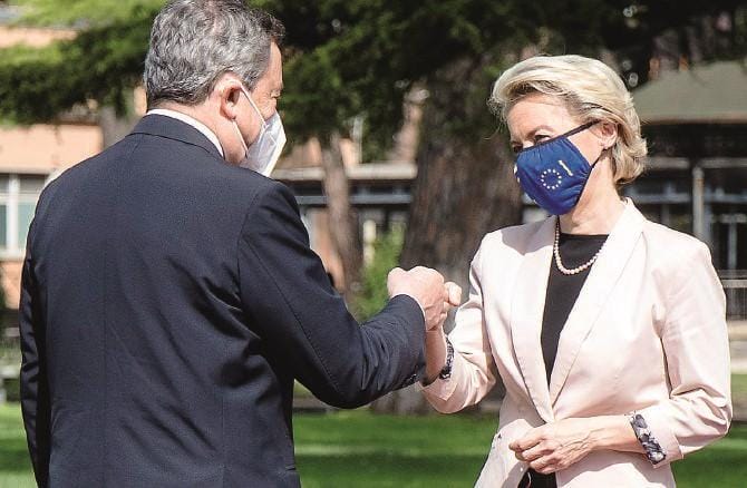 Colloqui Draghi – Von der Leyen: «L’Ue deve restare unita»