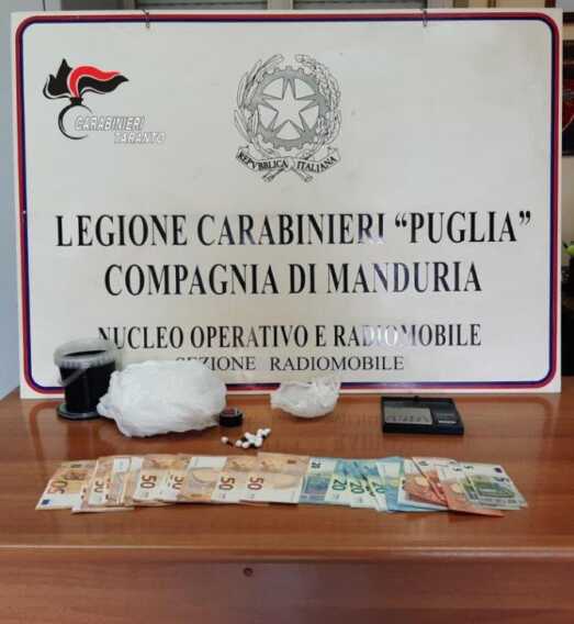 Spaccio di sostanze stupefacenti, tre ai domiciliari nel tarantino in due diverse operazioni dei Carabinieri