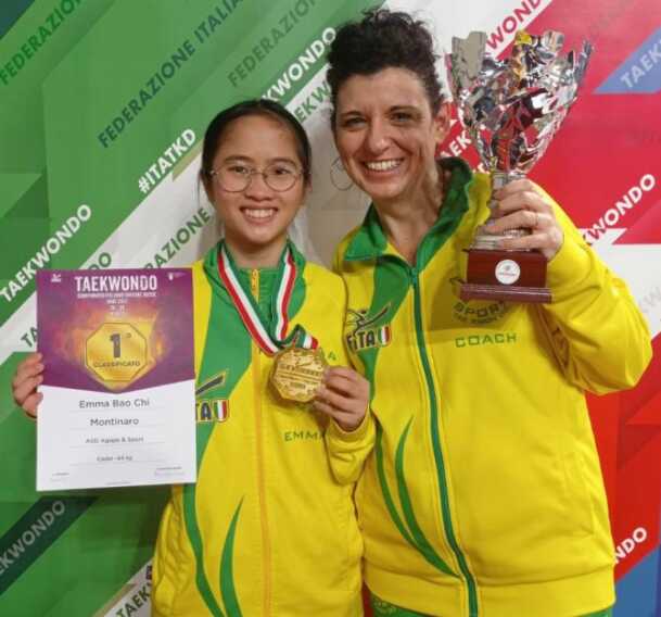 Taekwondo: la 12enne Emma Montinaro di Calimera campionessa d’Italia nella categoria 44kg