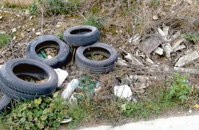 Rifiuti abbandonati in periferia. Una discarica a Salice Nuovo