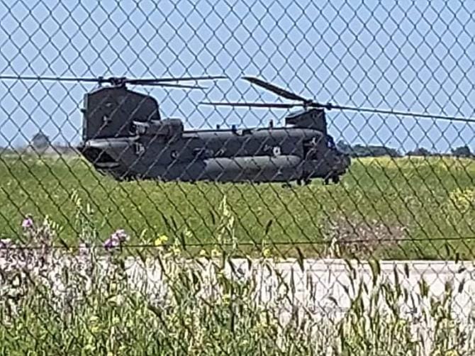 Aeronautica militare, elicotteri della Royal Air Force atterrano al Gino Lisa di Foggia