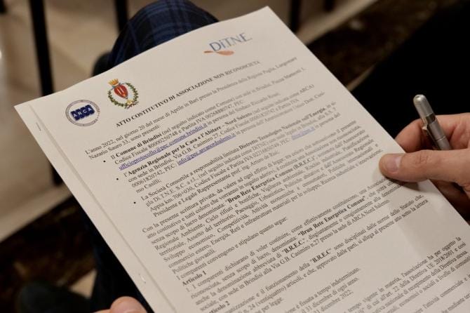 A Brindisi nasce la prima Comunità energetica rinnovabile: progetto pilota con 350 famiglie