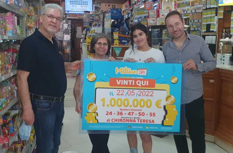 La fortuna bacia Altamura: vinti un milione di euro al Million Day