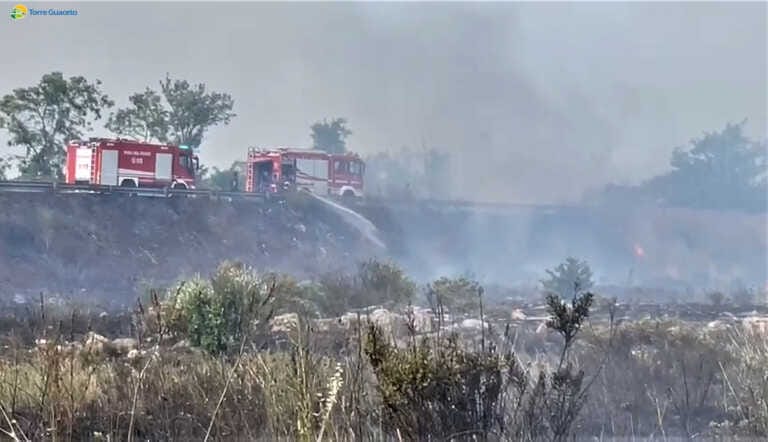 Incendio a Torre Guaceto: l’allarme tempestivo e l’intervento immediato di Arif e vigili del fuoco evitano il peggio – VIDEO