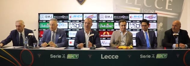 Lecce, nuovi soci nella società giallorossa: il gruppo Collardi acquisisce il 10% delle quote azionarie