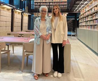 Galleria foto 'Chiara Ferragni visita Memoriale Shoah con Segre' - foto 1
