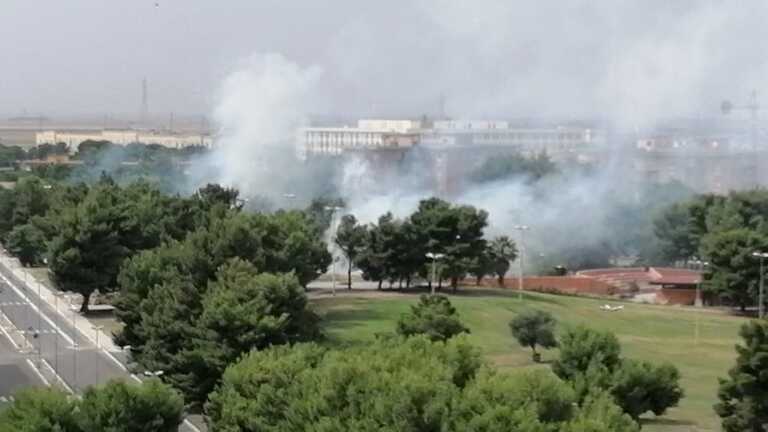 Galleria foto 'Foggia, incendio nel parco San Felice: non si esclude la natura dolosa' - foto 1