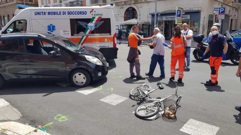 Bari, anziano in bici investito sulla ciclabile “light” su corso Vittorio Emanuele