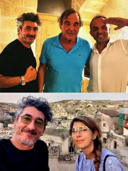 I premi Oscar, Oliver Stone e Marisa Tomei, in visita a Matera