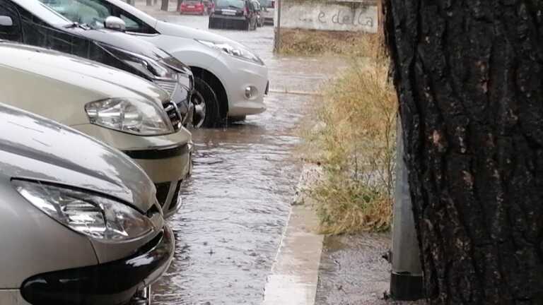 Galleria foto 'Violento nubifragio a Foggia: strade allagate e traffico in tilt. Un fulmine abbatte un albero' - foto 2