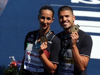 Galleria foto 'Nuoto sincronizzato, bis d’oro per Minisini e Ruggiero' - foto 1