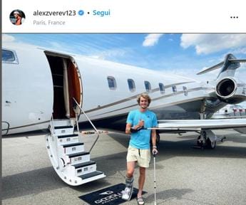 Galleria foto 'Zverev, il post dopo l’infortunio: come sta' - foto 1