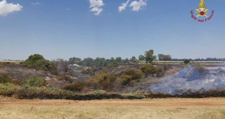 Numerosi gli incendi nel materano