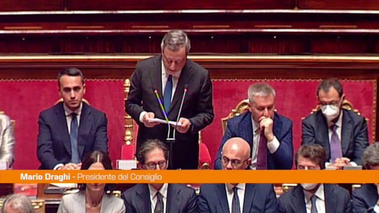 Galleria foto 'Draghi in Senato “Non serve una fiducia di facciata”' - foto 1