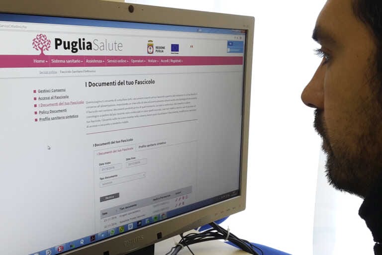 Sanità, per la Puglia 23 milioni di euro per l’attivazione del nuovo fascicolo elettronico