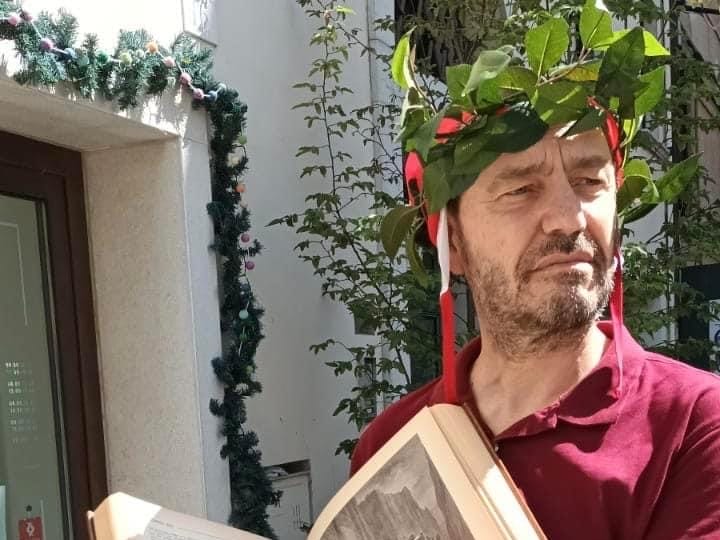 In bici per la Puglia a declamare Dante: il tour di Giorgio Battistella