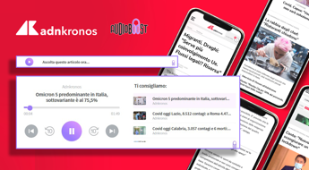 Galleria foto 'Gli articoli online di Adnkronos diventano anche audionotizie, grazie alla tecnologia di Audioboost' - foto 1