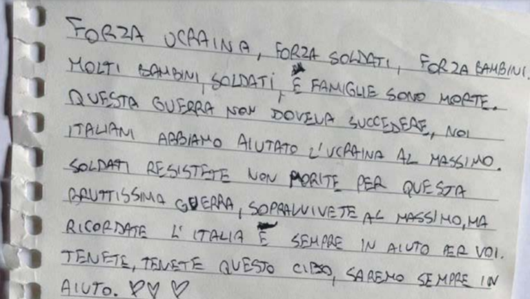 Ucraina, a Cerignola i bimbi scrivono alla Polizia per aiutare i profughi