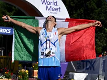 Galleria foto 'Mondiali atletica, Stano oro nella 35 km marcia' - foto 1