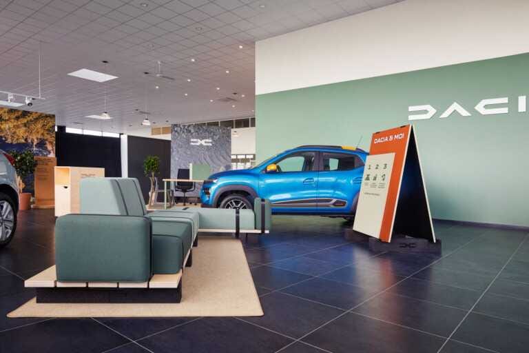 Un design eco-responsabile per la rete di vendita dacia