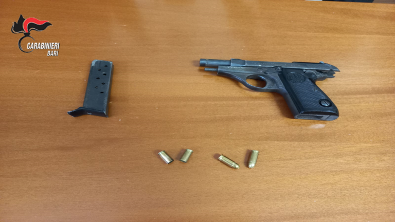 Spara dal balcone e si barrica in casa: arrestato a Gravina