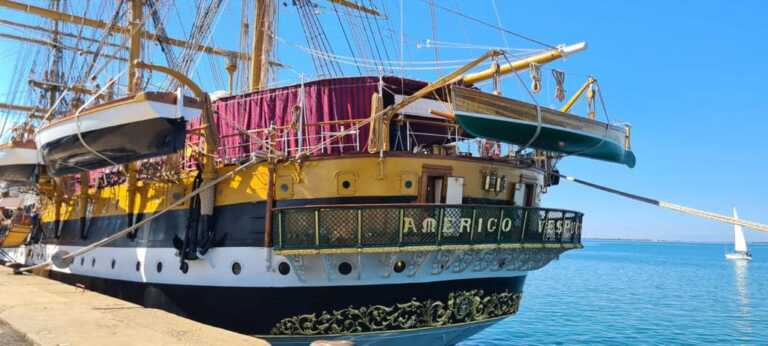 La nave “Amerigo Vespucci” attracca a Manfredonia, Rotice: «Ci onora»