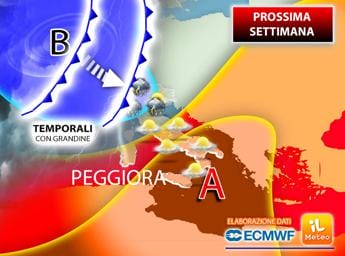 Galleria foto 'Caldo ma non dura, arriva maltempo quasi autunnale: previsioni meteo della settimana' - foto 1