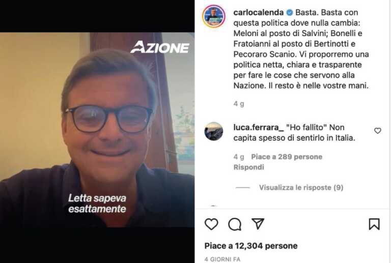 Il web incorona Calenda: il leader di Azione protagonista in rete