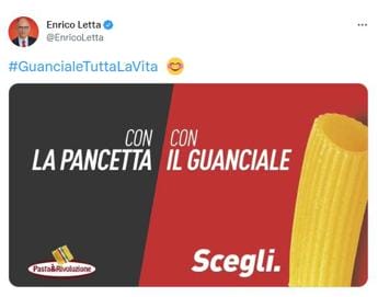 Galleria foto 'Elezioni 2022, parodia manifesti Pd e ironia Letta: “Guanciale tutta la vita”' - foto 1