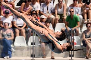 Galleria foto 'Europei nuoto, tuffi: Pellacani-Santoro bronzo nel sincro misto' - foto 1