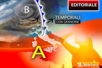 Galleria foto 'Meteo estremo con nubifragi al Centro-Nord e 45°C al Sud: le previsioni' - foto 1