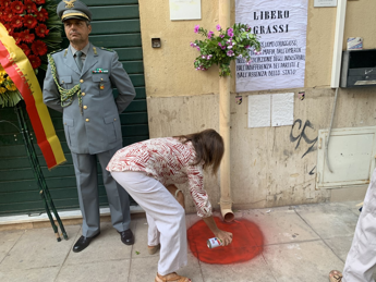 Galleria foto 'Palermo ricorda Libero Grassi, vernice rossa come il sangue dove venne ucciso' - foto 1