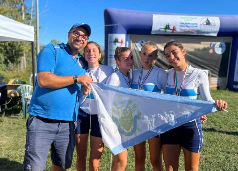 Tris di medaglie per il Canottieri Barion sul lago di Candia
