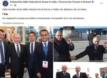 Galleria foto 'Ambasciata russa pubblica foto Putin con leader italiani: “C’è molto da ricordare”' - foto 1