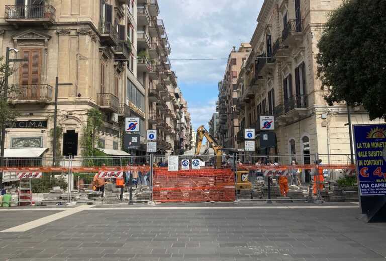 Bari ostaggio dei cantieri: dal centro a Libertà 15 minuti